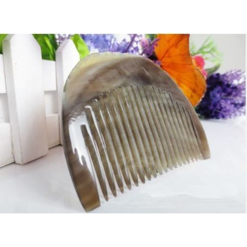 Peigne En Corne Véritable Naturel Entretien Doux Anti Chute De Cheveux Et Barbe. Format Sac À Main 8 Cm 