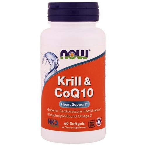 Krill & Coq10 (60 Softgels) - Now Foods 