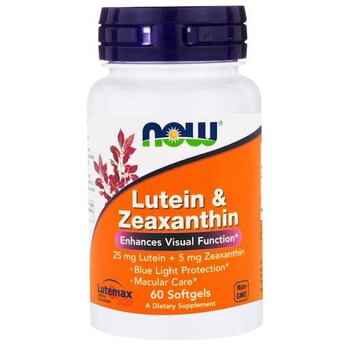 Lutein & Zeaxanthin (60 Softgels) - Now Foods 