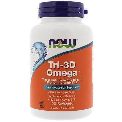 Tri-3d Omega 330 Epa/220 Dha (90 Softgels) - Now Foods 