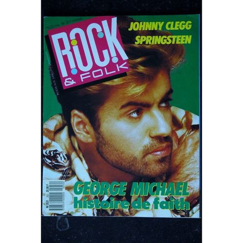 Rock & Folk 252 Mai 1988 Cover George Michael Histoire De Faith Johnny Clegg Bruce Springsteen Talking Heads Poster
