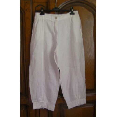 Pantacourt Lin Made In Italy - Taille 42/44