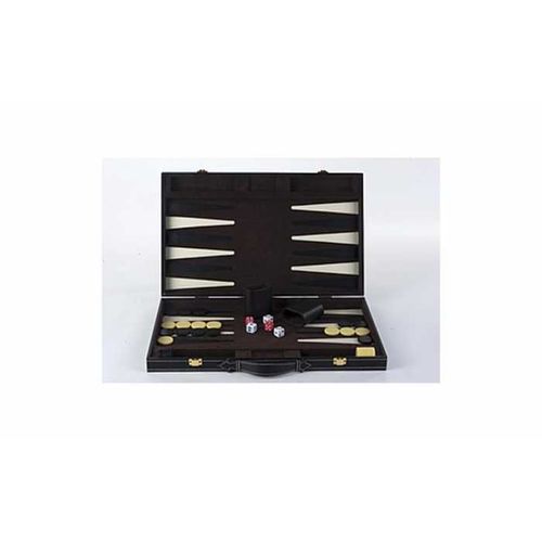 Grand Jeu De Backgammon En Bois Finitions Simili Cuir