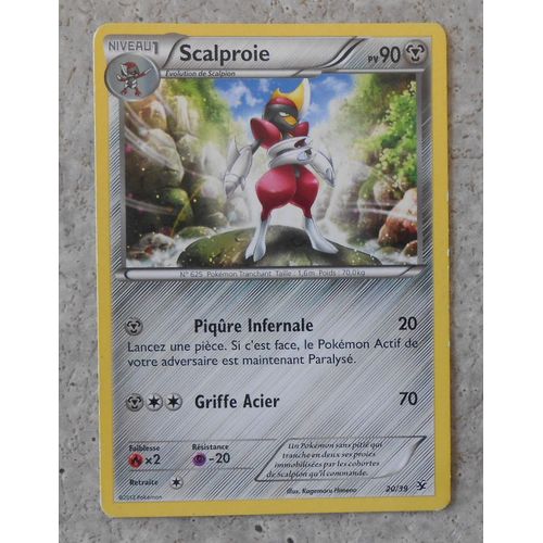 Carte Pokemon Scalproie 20/39 Serie X / Y Francaise