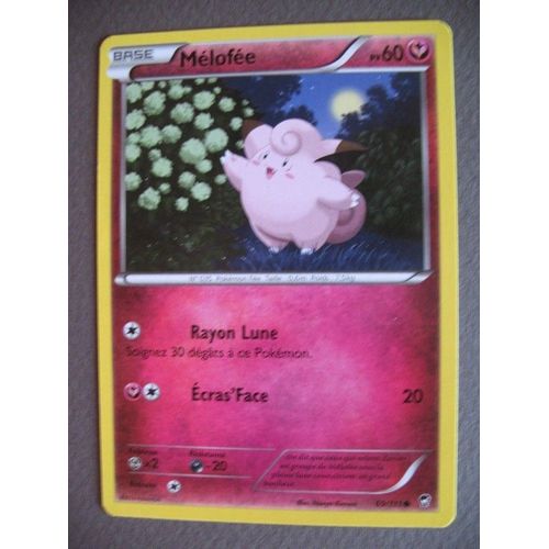 Carte Pokemon - Mélofée - 69/111 - Poings Furieux - 2014 - Sco