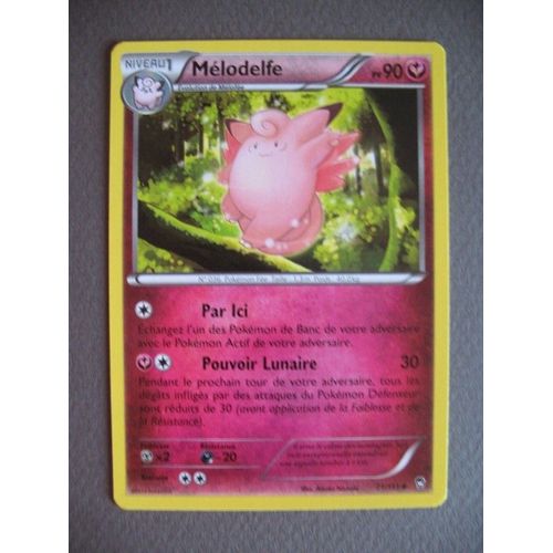 Carte Pokemon - Mélodelfe - 71/111 - Poings Furieux - 2014 - Sco