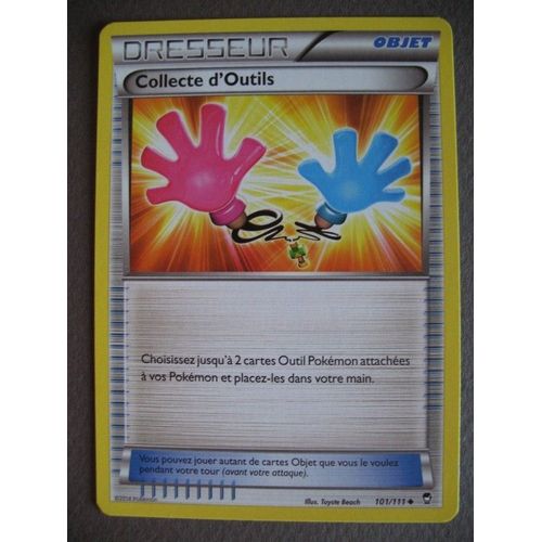 Carte Pokemon - Dresseur - Collecte D'outils - 101/111 - Poings Furieux - 2014 - Sco