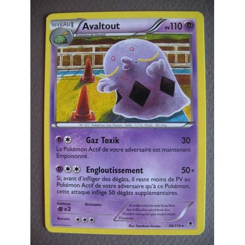 Carte Pokemon - Avaltout - 38/119 - Xy - Vigueur Spectrale - 2014 - Sco