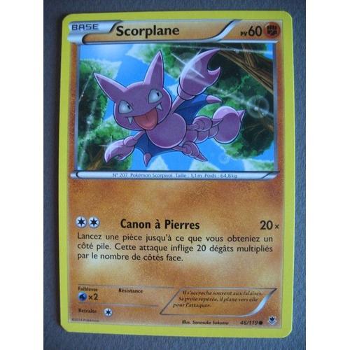 Carte Pokemon - Scorplane - 46/119 - Xy - Vigueur Spectrale - 2014 - Sco