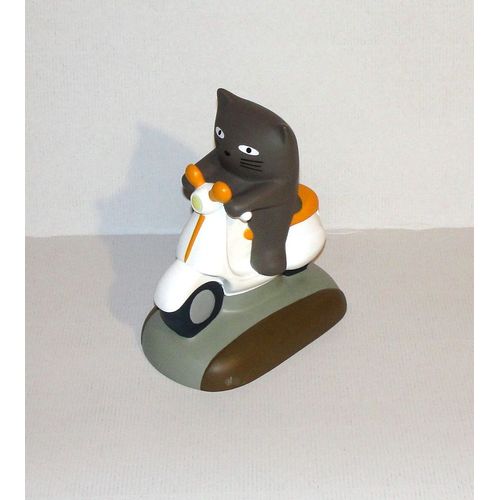 kam kam pet work figurine tirelire chat sur scooter manga money bank