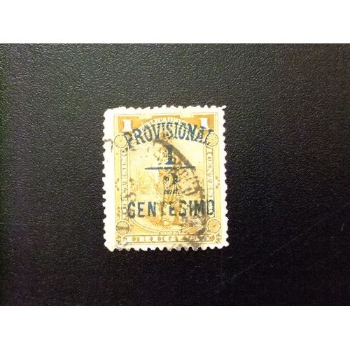 Uruguay 1898 Gaucho Con Sobrecarga Provisional Yvert 136 Fu