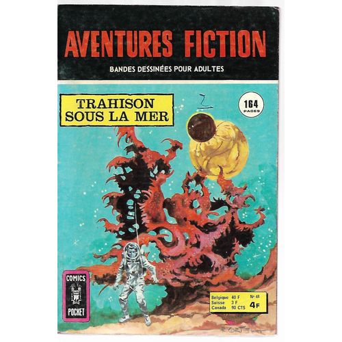 B.D. Petit Format : " Aquaman - Trahison Sous La Mer " : Aventures Fiction N° 48 ( 4e Trimestre 1975 )