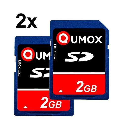 2PCS Qumox 2Go SD carte mémoire SD camera mobile phone