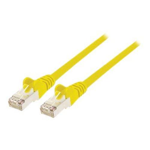 Intellinet Network Patch Cable, Cat6, 15m, Yellow, Copper, S/FTP, LSOH / LSZH, PVC, RJ45, Gold Plated Contacts, Snagless, Booted, Lifetime Warranty, Polybag - Cordon de raccordement - RJ-45 (M)...