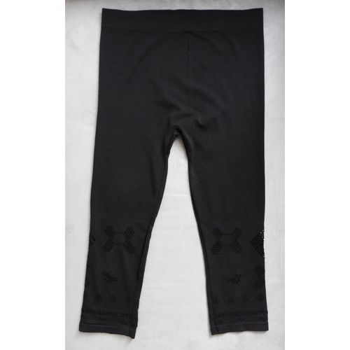 Corsaire Pantacourt Noir Ajouré. Polyester. Elasthanne. Taille 38