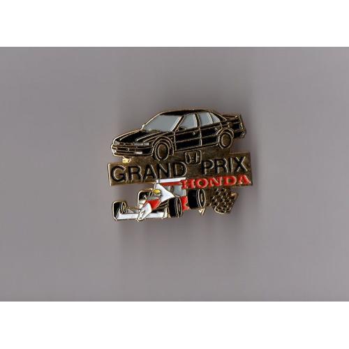 Pin's Sport Automobile / Grand Prix Honda (Doré)