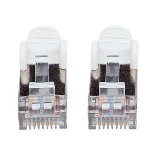 Intellinet Network Patch Cable, Cat6, 30m, White, Copper, S/FTP, LSOH / LSZH, PVC, RJ45, Gold Plated Contacts, Snagless, Booted, Lifetime Warranty, Polybag - Cordon de raccordement - RJ-45 (M)...