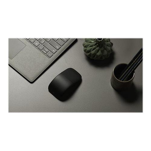 Microsoft Surface Arc Mouse - Souris - optique - 2 boutons - sans fil - Bluetooth 4.1 - noir - commercial