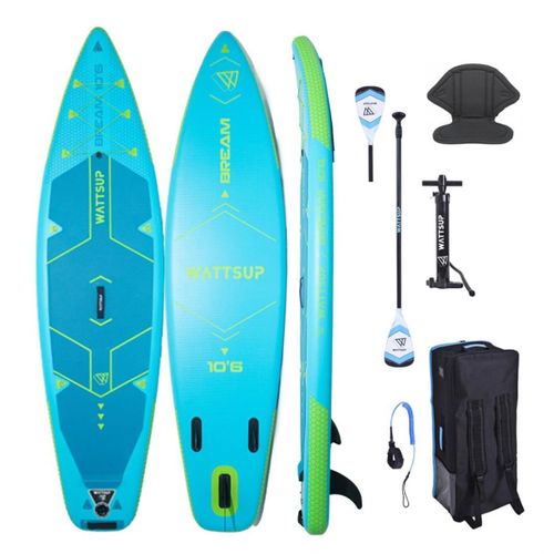 Sup Wattsup Bream 10'6 (Combo Kayak) 320x81x15cm (10'6''x32''x6'') - Dropstitch - Rigide Et Robuste - 125 Kg