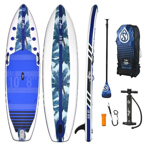 Sup Paddle Gonflable Lui 10'8 325x84x15cm(10'8x33"X6") - Max 120kg - 294l - Skiffo Dropstitch Stringer - Pack Complet -