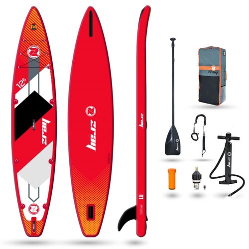 Sup Paddle Gonflable Rapid 12'6 Zray Dropstitch + Fibre Carbone Pack Complet Max 160kg -300l-381x76x15cm (12'6''x30''x6'')