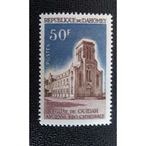 Timbre Dahomey Yt 233 Église Ouidah 1966
