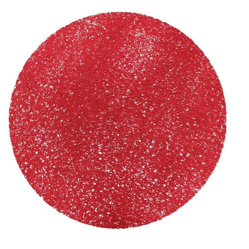 Set De Table Rond "Tortilla" 38cm Rouge
