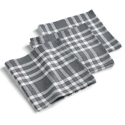 Lot De 3 Serviettes De Table "Traditio" 45cm Anthracite