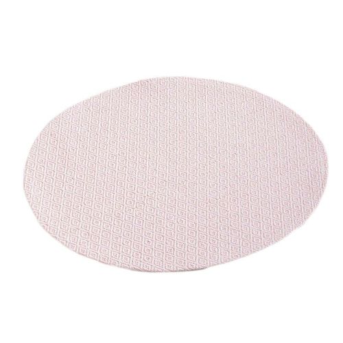Set De Table Rond "Metrix" 38cm Corail
