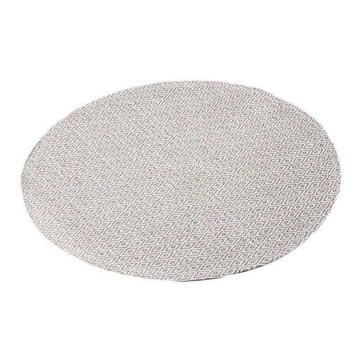 Set De Table Rond "Metrix" 38cm Taupe