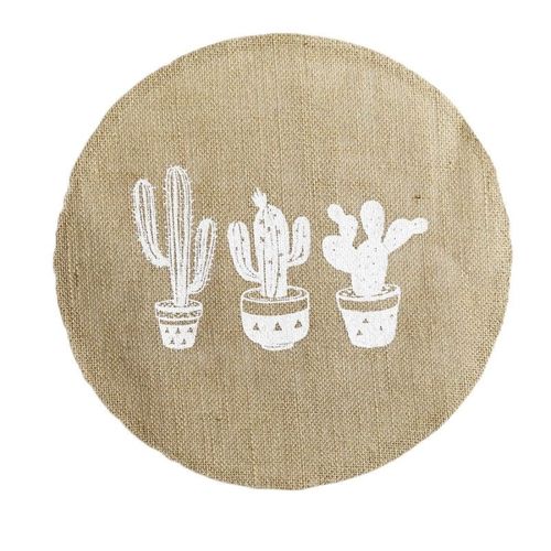Set De Table Rond Jute "Mexico" 38cm Naturel