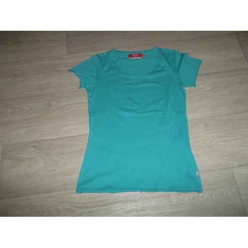 Tee Shirt Le Temps Des Cerises Bleu Turquoise Taille M Neuf