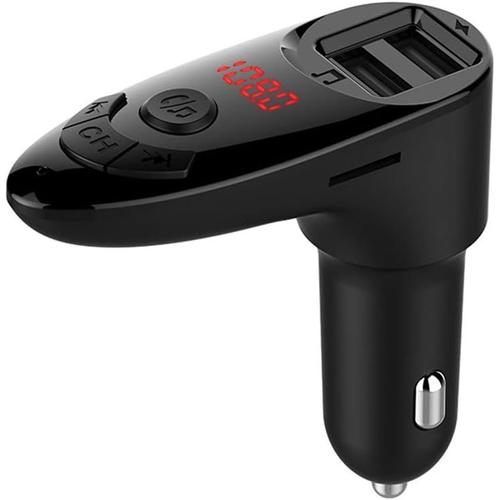 Chargeur De Voiture, Chargeur Allume Cigare Usb 2 Ports Usb Quick Chargeur Voiture Lecteur Mp3 De Voiture Transmetteur Fm Bluetooth Sans Fil Pour Voiture Support Carte Sd,Carte Tf