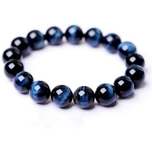 1 Pc Bracelets Naturels Pierres Précieuses 8mm Bracelet De Pierres De Lave En Pierres Naturelles Bracelet Oeil De Tigre Bleu 222