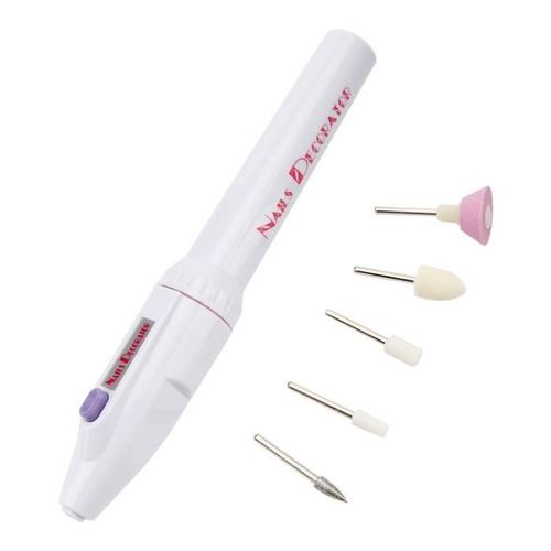Kit De Polissage Électrique Pour Ongles 5 En 1 - Lovebay - Portable - Têtes De Meulage Incluses Multicolore