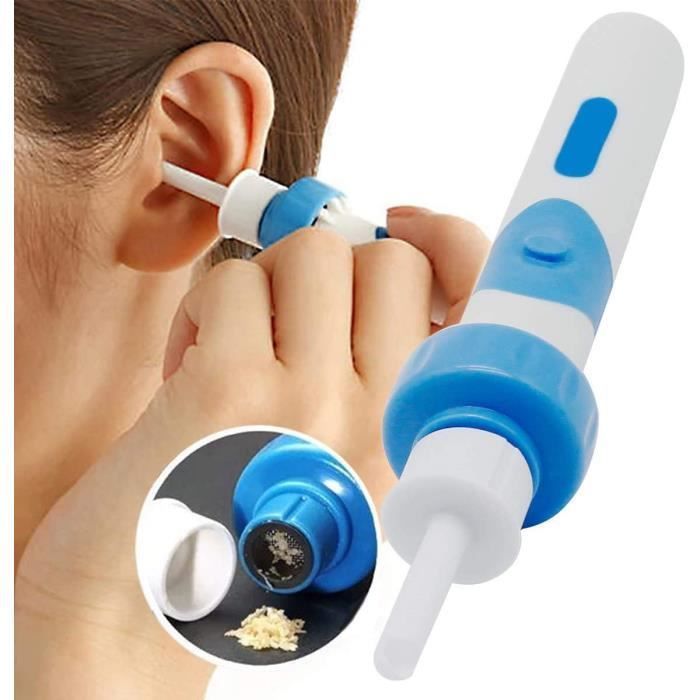 Nettoyant Oreille, Enlèvement De Cérumen Électrique, Aspirateur D'oreille Aspirateur Électrique Kit Avec 2 Embouts Lavables 