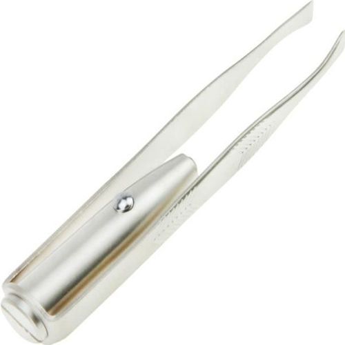 Pince À Epiler Lumineuse Pour Femme Multi-Function Avec Led Intégré Pour Sourcils Cheveux Cils Mini Light Night 