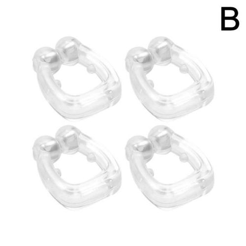 4 Pcs-Lot Silicone Magnétique Anti-Ronflement Arrêter De Ronfler Clip Dispositif Nez De Nuit De Sommeil Pla 4pcs Opp Bag -Wghy2725 