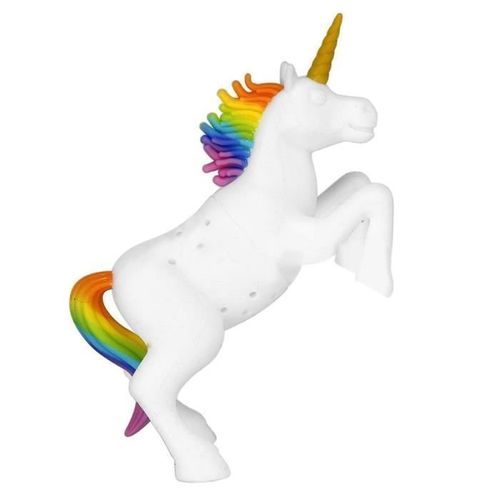 Infuseur À Thé En Silicone, Cheval De Licorne Blanc Passoire À Feuilles De Thé En Vrac, Filtre À Thé De Sachet De Thé Réutilisable