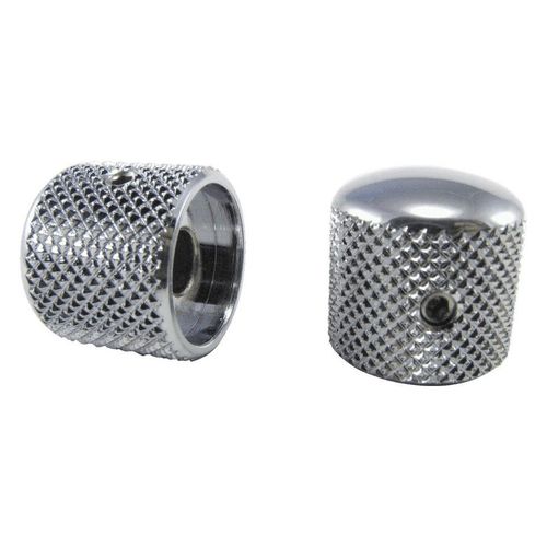 Ernie Ball 6354 - 2 Boutons De Réglage - Dôme Telecaster Laiton Plaqué Chrome