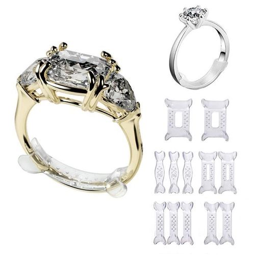 12 pcs Bague sizer Ajusteur de taille de bague permet d'ajuster et de réduire la taille de votre bague Ring Sizer invisible