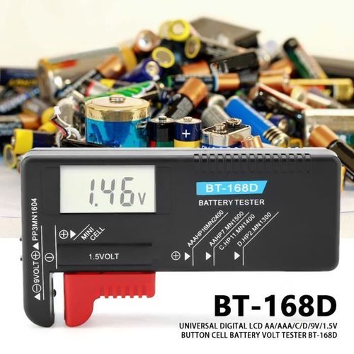 Batterie générale BT - 168 testeur de batterie Testeur de batterie, universel AA - AAA - C - D - 9V - 1.5V