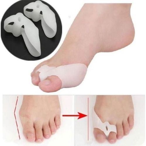 Séparateur Correction Lisseur Orteil Hallux Valgus Silicone - 2x - Réduire Friction Multicolore