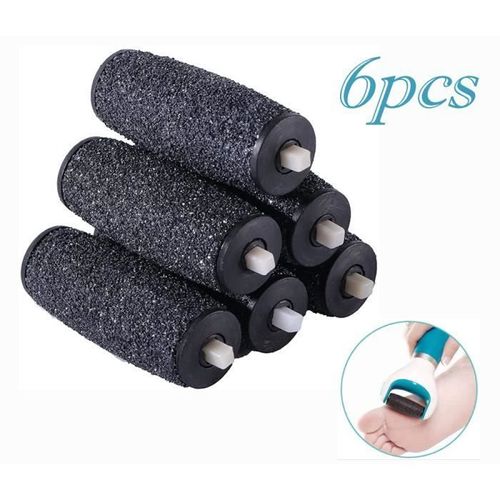 Lot De 6 Extra Rugueux Rouleaux De Remplacement Pour Scholl Velvet Smooth Express Pedi Râpe Electrique Rouleaux De Rechange Multicolore