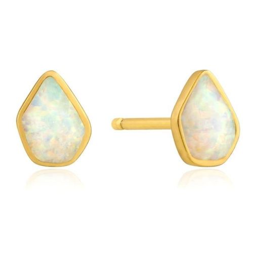 Boucled?Oreille Ania Loi Haie Argent 925m Plaqué 14k Collection Opale Or Couleurs Effet Minérale Glow