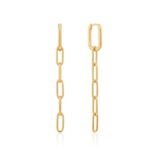 Ania Haie 925 Sterling Zilveren Goudkleurige Chain Reaction Oorbellen Ah-E021-02g