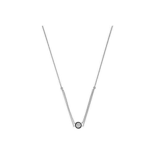 Emporio Armani Collier Argent Noir Resine Et?