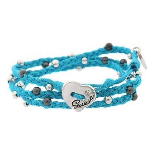 Guess Femmes Bangle Tresse Textile Turquoise Ubb12223