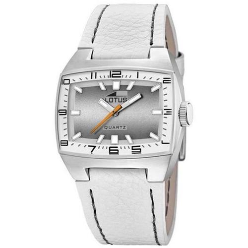 Montre Femme Lotus Lady 158795. Fashion. 50. Gris. Argent. Blanc. Rectangulaire. Quartz. Analogique. Acier Inoxydable. Acier Inoxyd