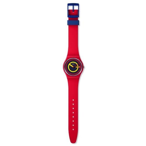 Bracelet Silicone Et Plastique Homme - Swatch - Montre Swatch Concentric Red